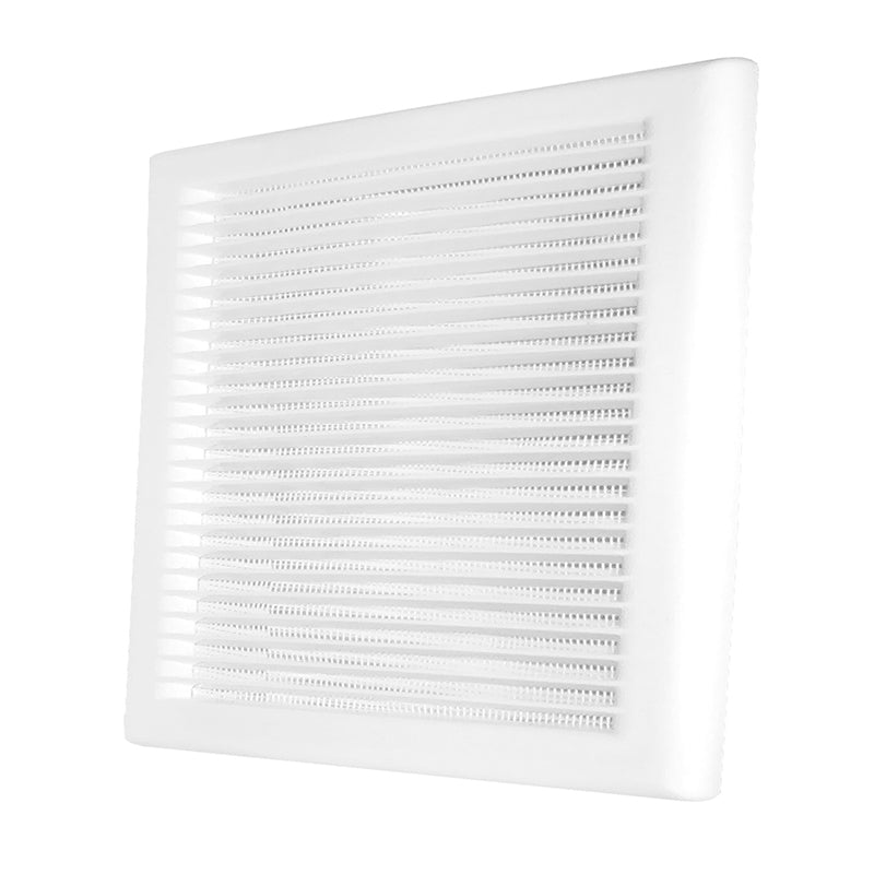 White Louvre Vent DL/100 RW LUX with Insect Mesh