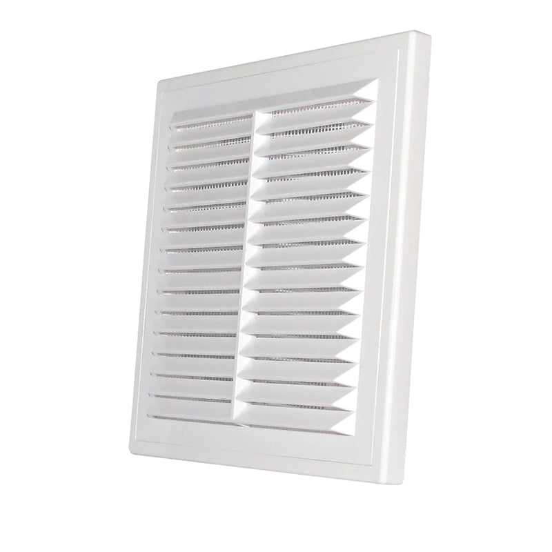 180mm x 250mm Classic Louvre Vent D/180X250RW with Insect Screen
