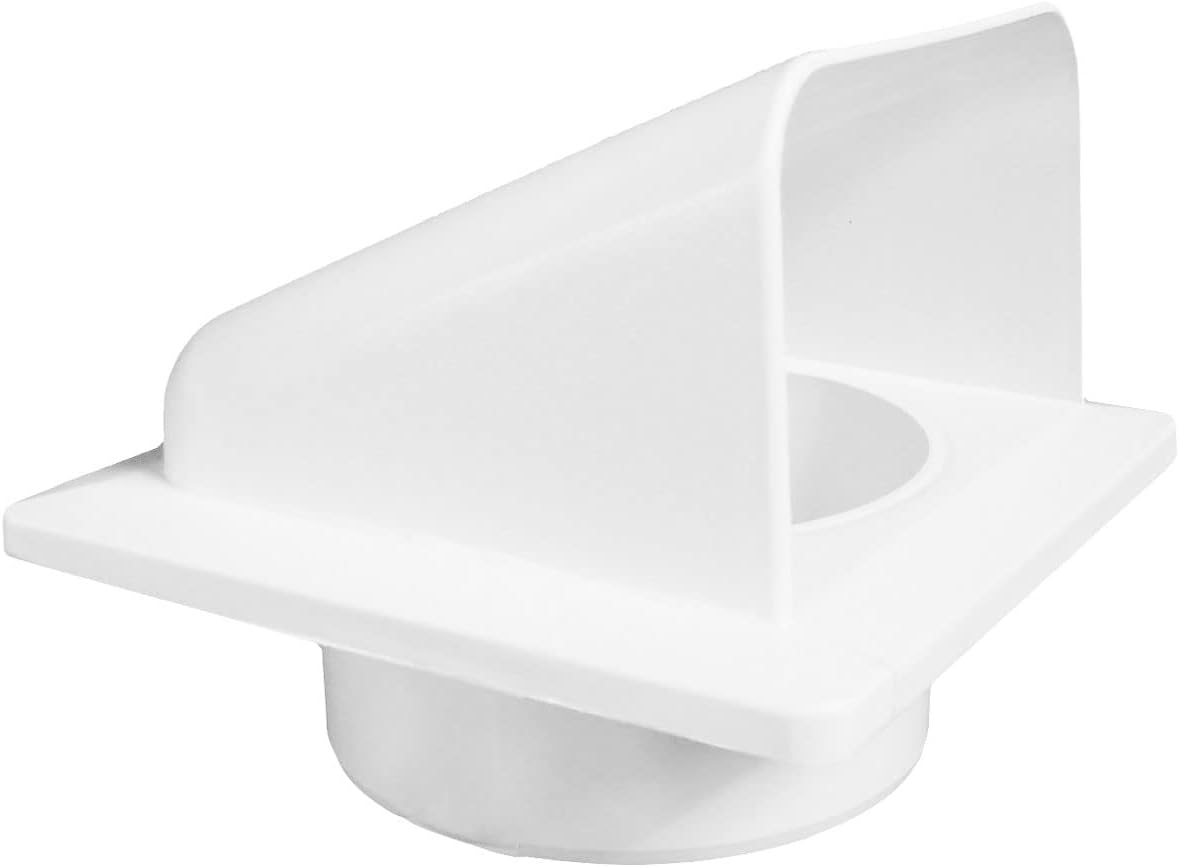 KRD/100 White External Louvre Vent, fi100mm
