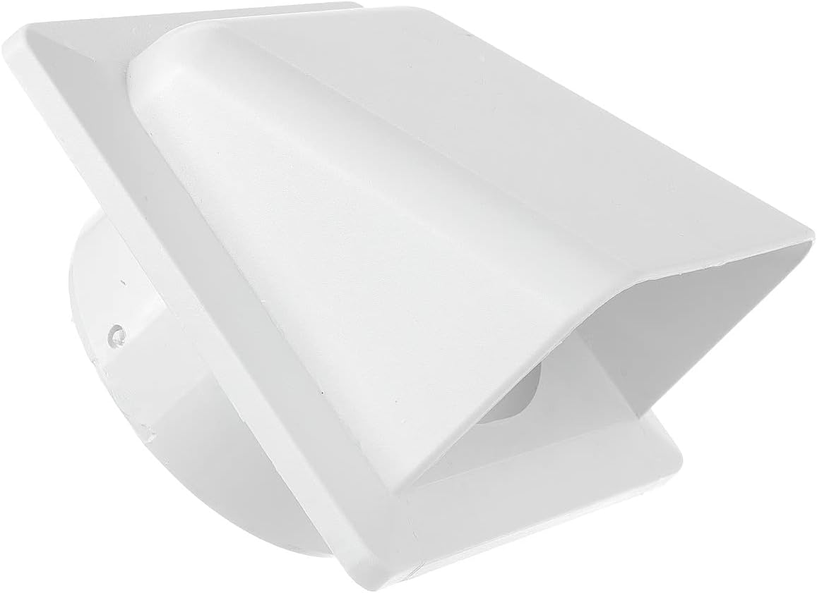 KRD/100 White External Louvre Vent, fi100mm