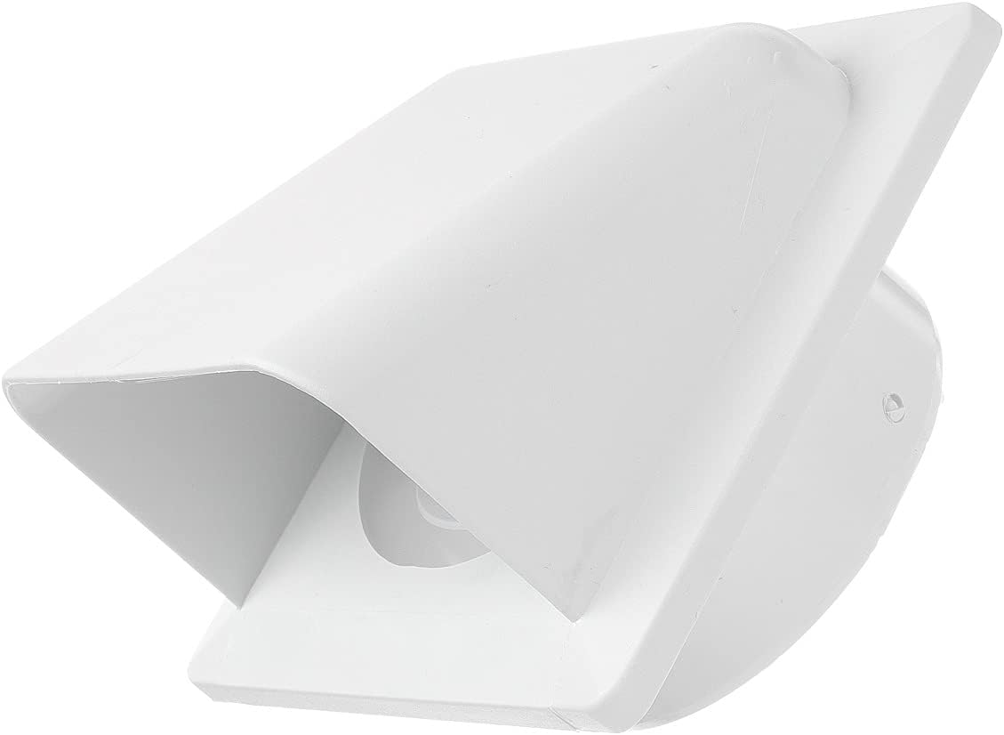 KRD/100 White External Louvre Vent, fi100mm