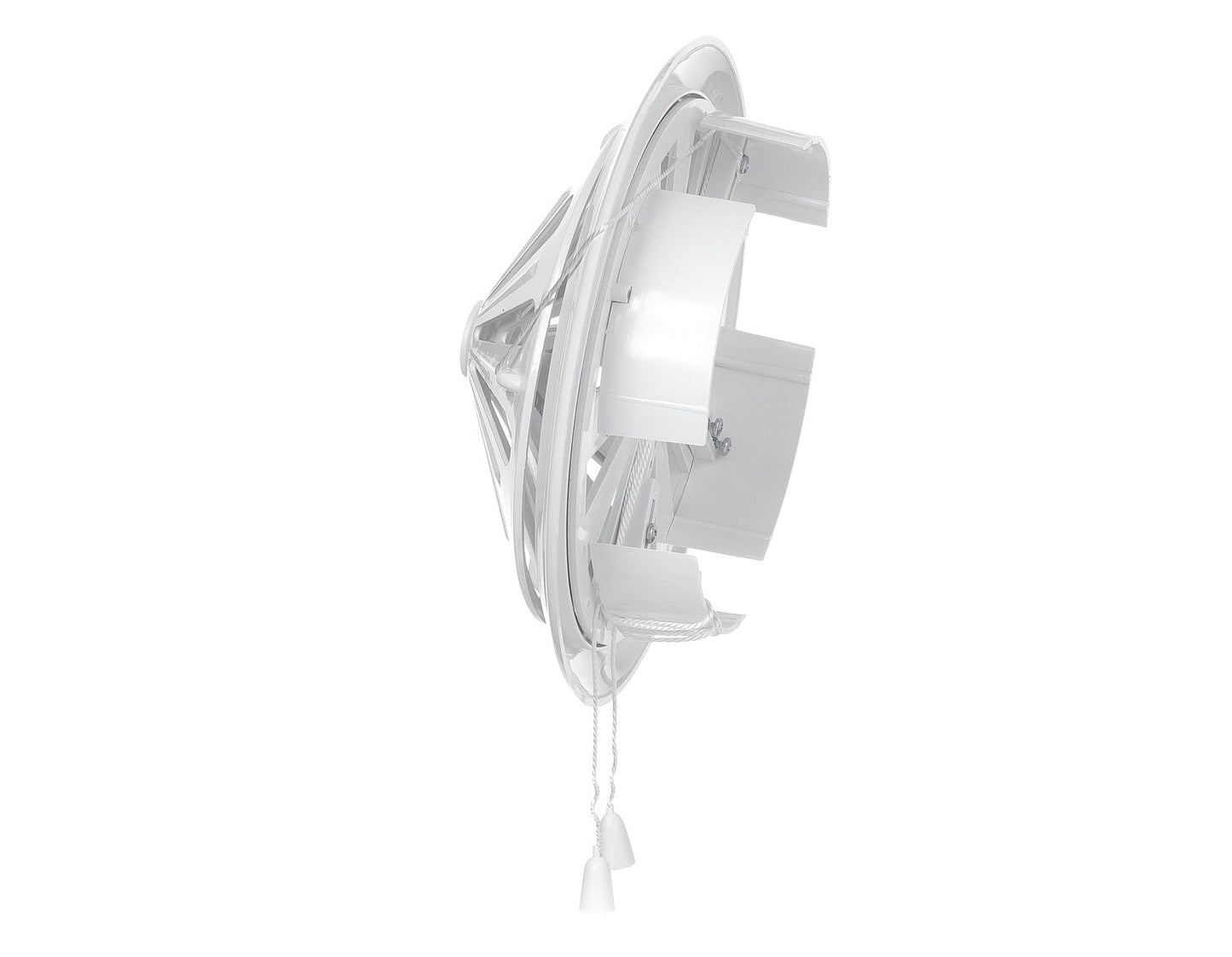 80mm-160mm Adjustable White Round Louvre Vent