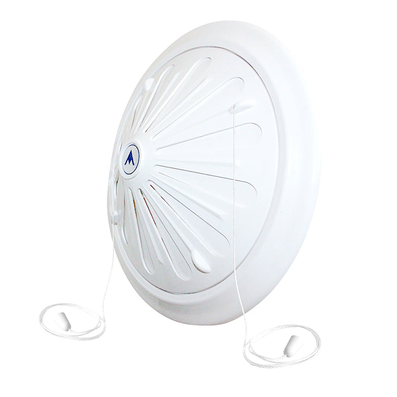80mm-160mm Adjustable White Round Louvre Vent