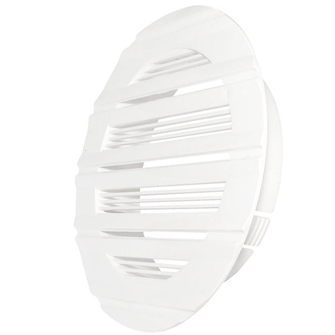 100mm White Round Bella Louvre Vent