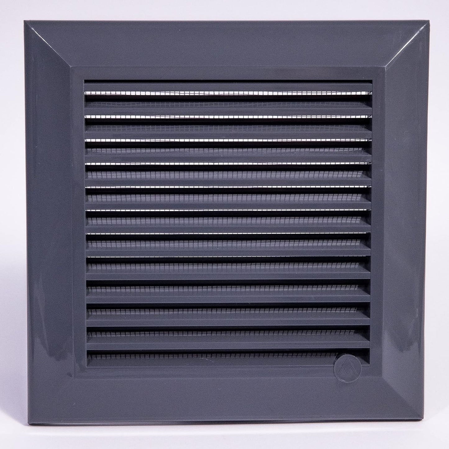 Graphite Duo Smart Louvre Vent 135G 135mm with Insect Mesh