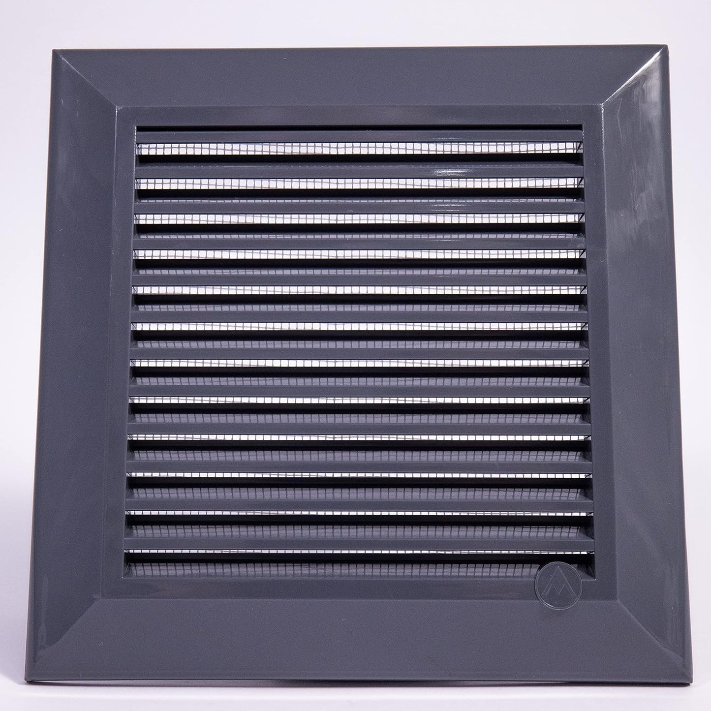 Graphite Duo Smart Louvre Vent 135G 135mm with Insect Mesh