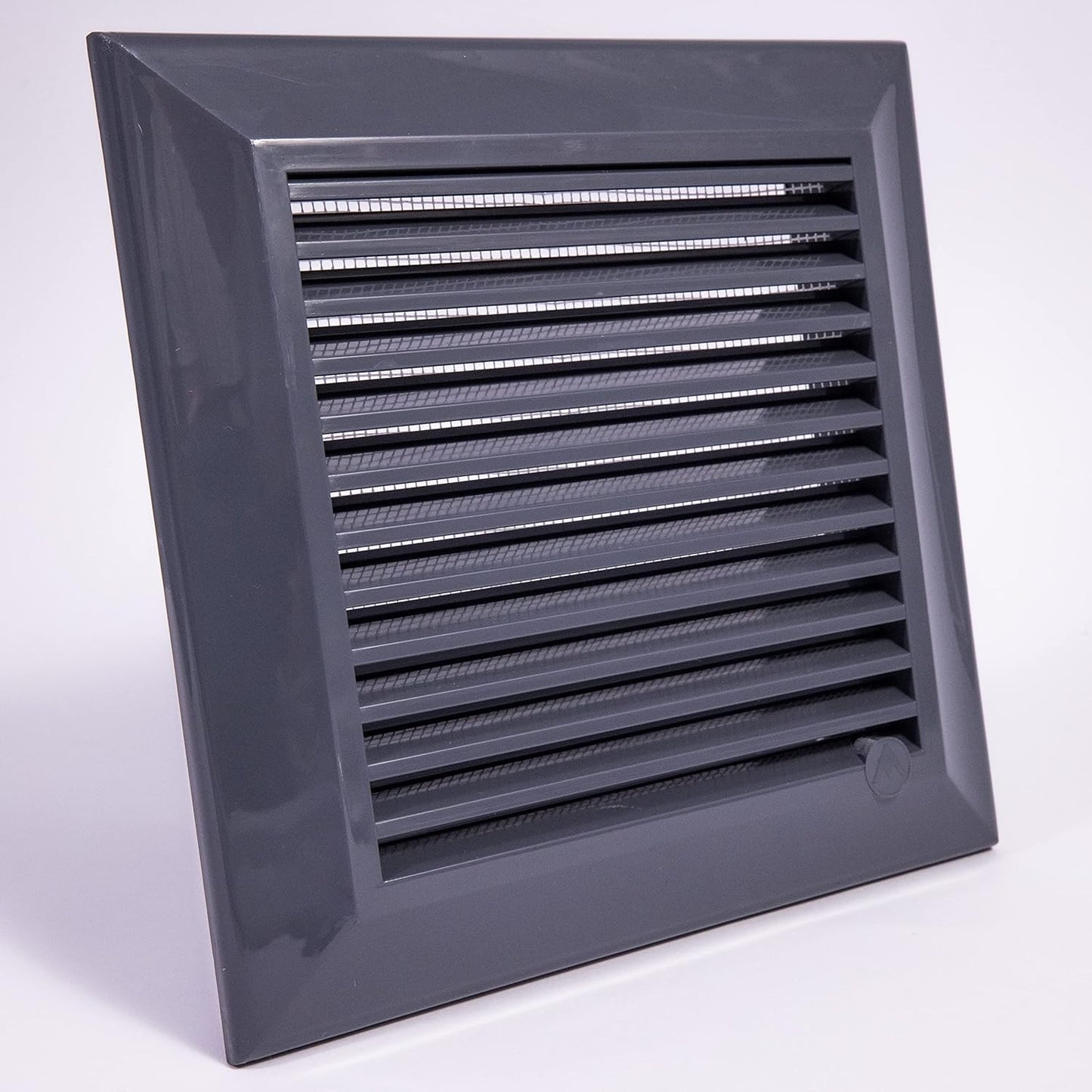 Graphite Duo Smart Louvre Vent 135G 135mm with Insect Mesh