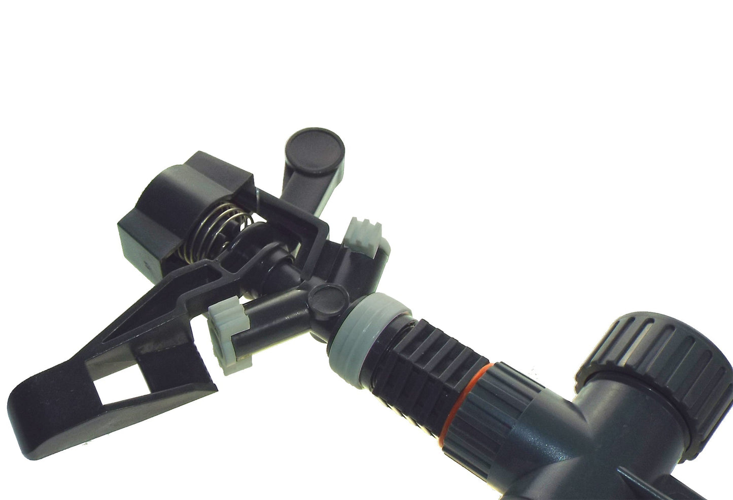 White Line Pulsating Garden Sprinkler with Ground Spike