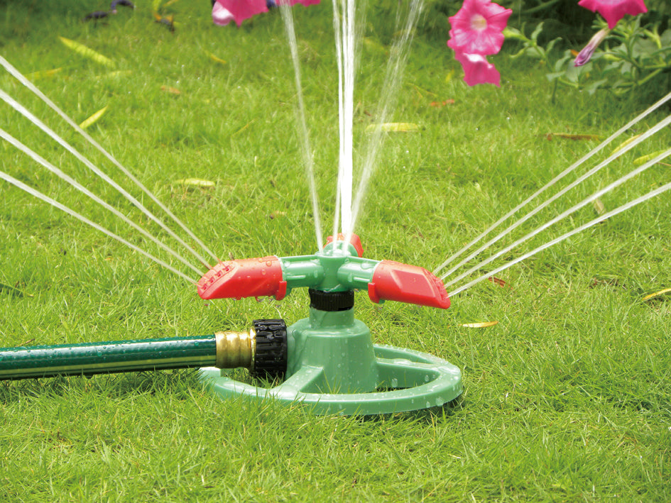 Cost Wise 3‑Arm Rotating Garden Sprinkler – Efficient Lawn Irrigation Tool