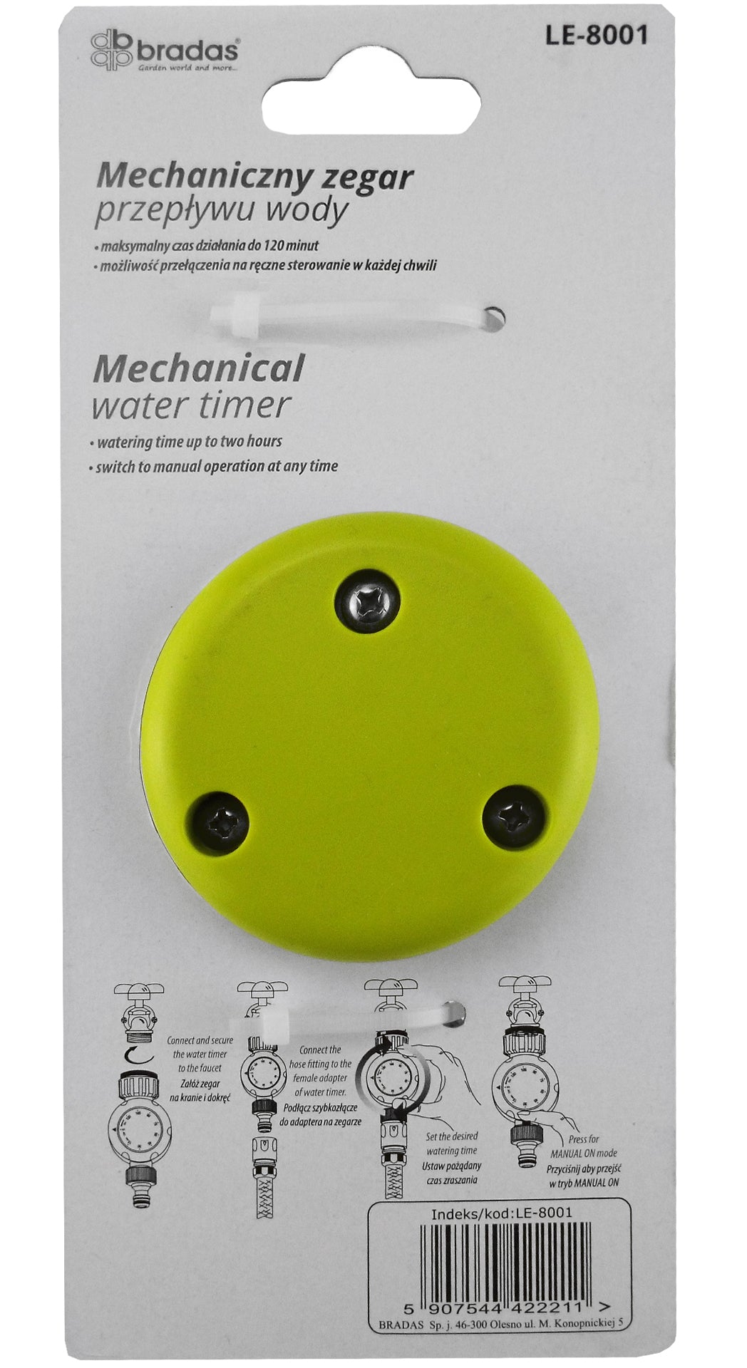 Mechanical Garden Irrigation Timer – Lime Line