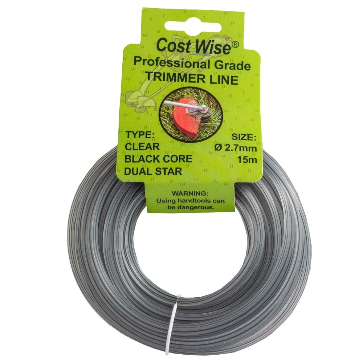 Black Double Star Strimmer Line – 2.7mm x 15m