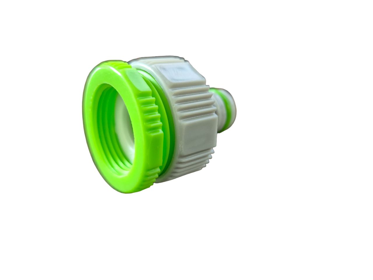 Green/Grey Female Tap Fitting Compatible with 1" or 3/4" BSP Female Threads