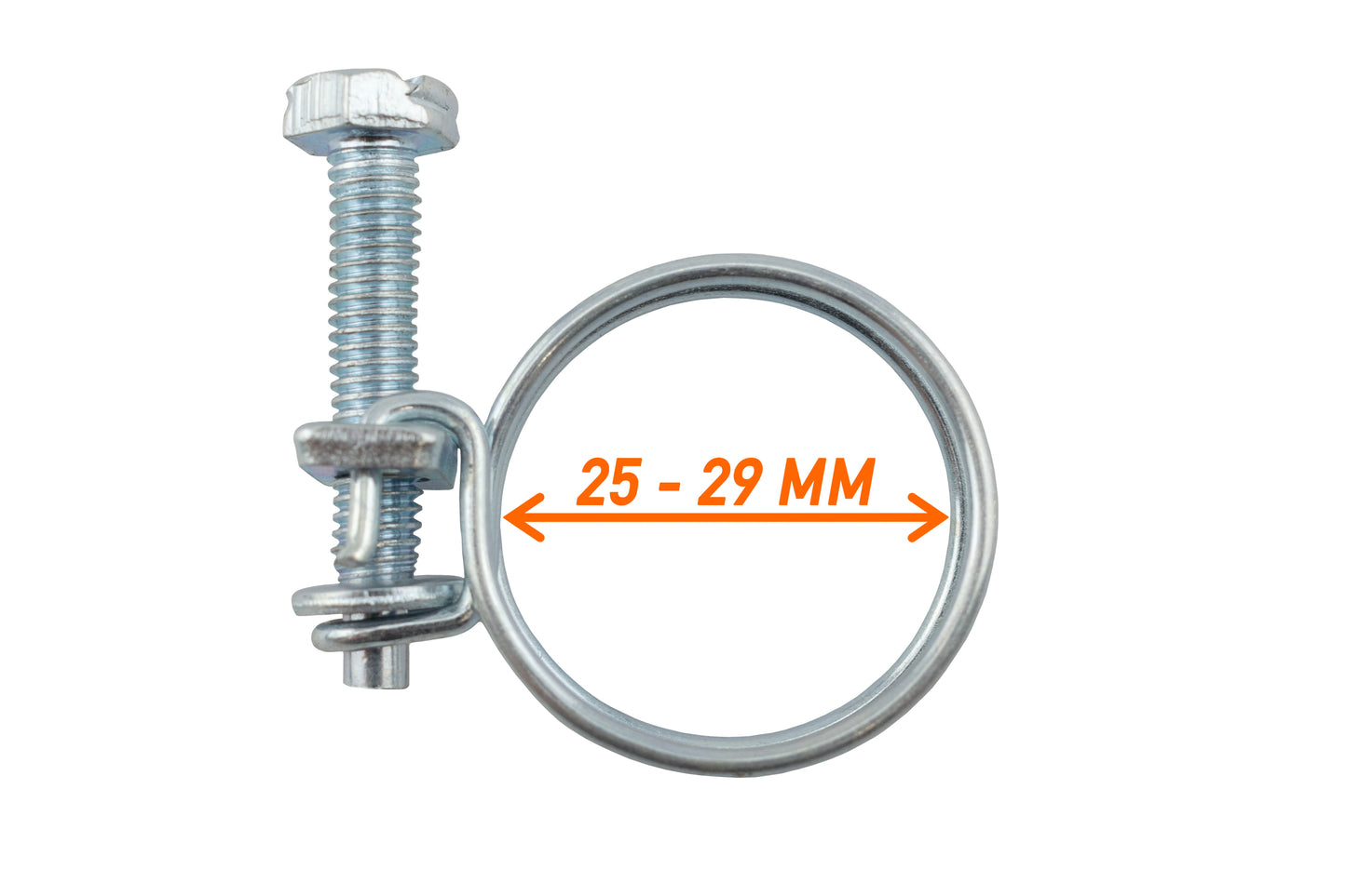 25–29mm Galvanised Dual Wire Hose Clip