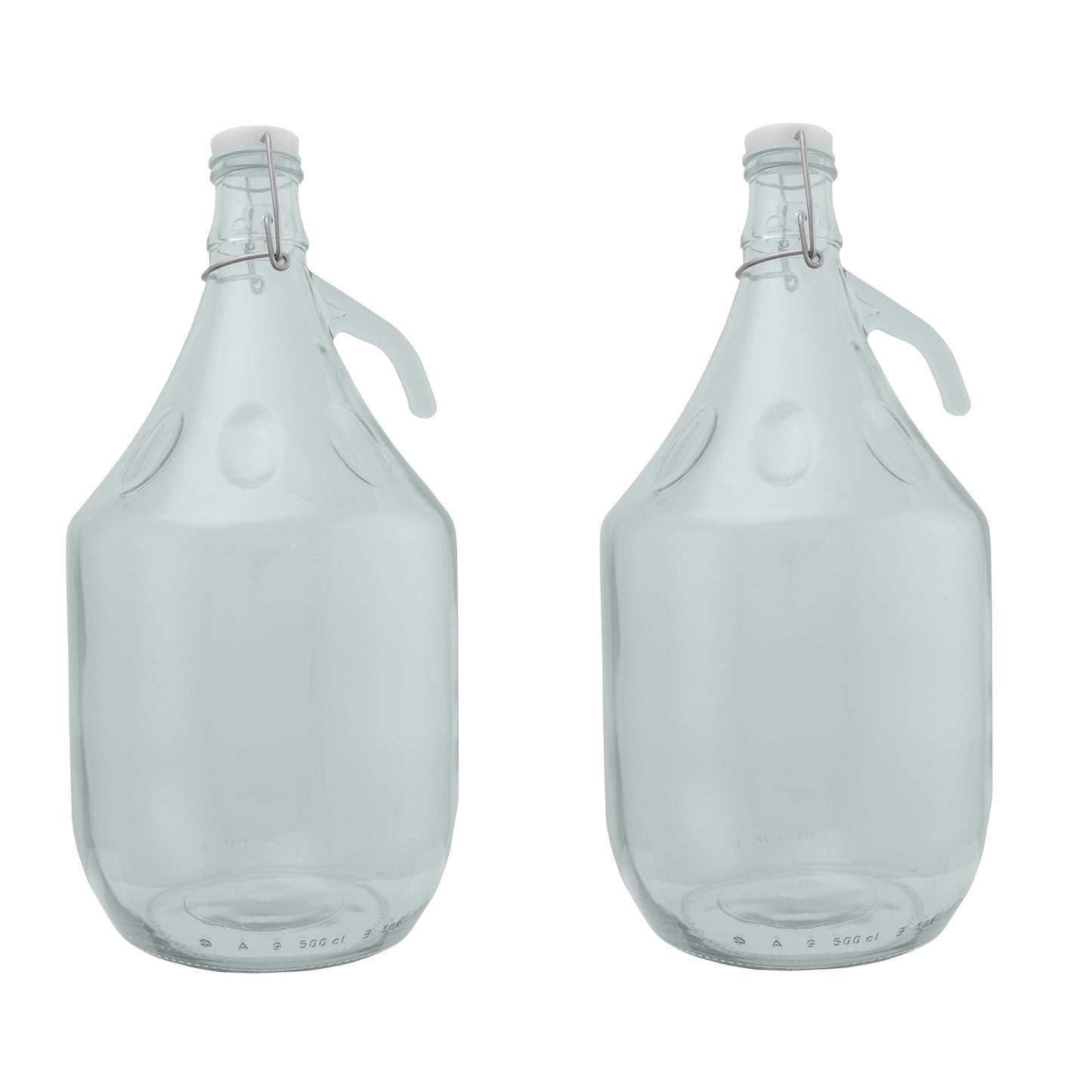 5‑Litre Glass Demijohn Bottle with Swing‑Top Lid