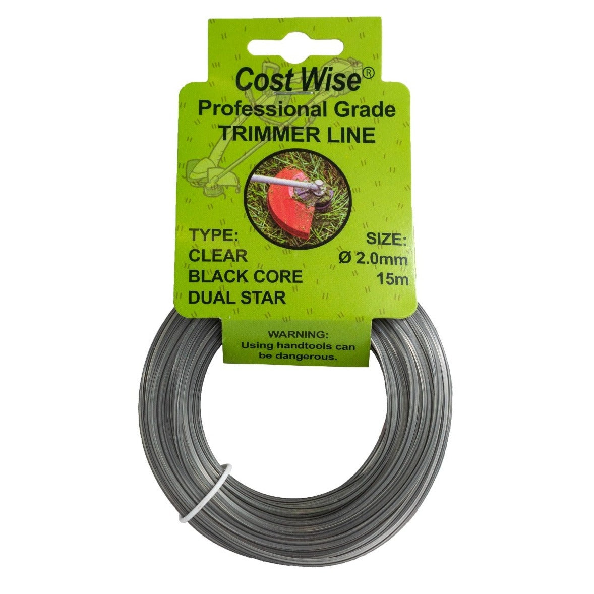 Black Double Star Strimmer Line – 2mm x 15m
