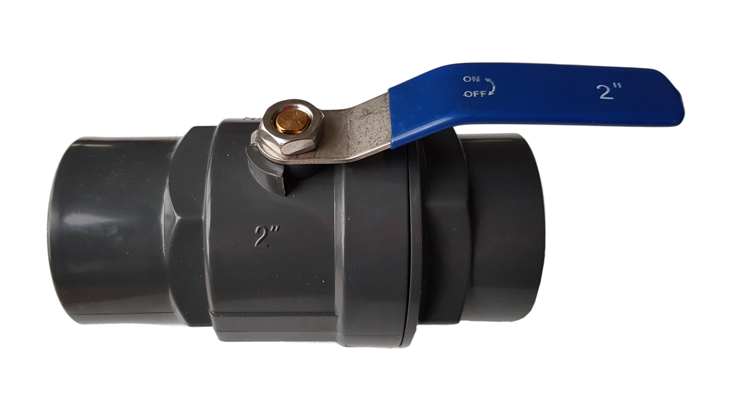 2″ BSP Female PP Stopcock Including Stainless Steel Ball Valve & Handle