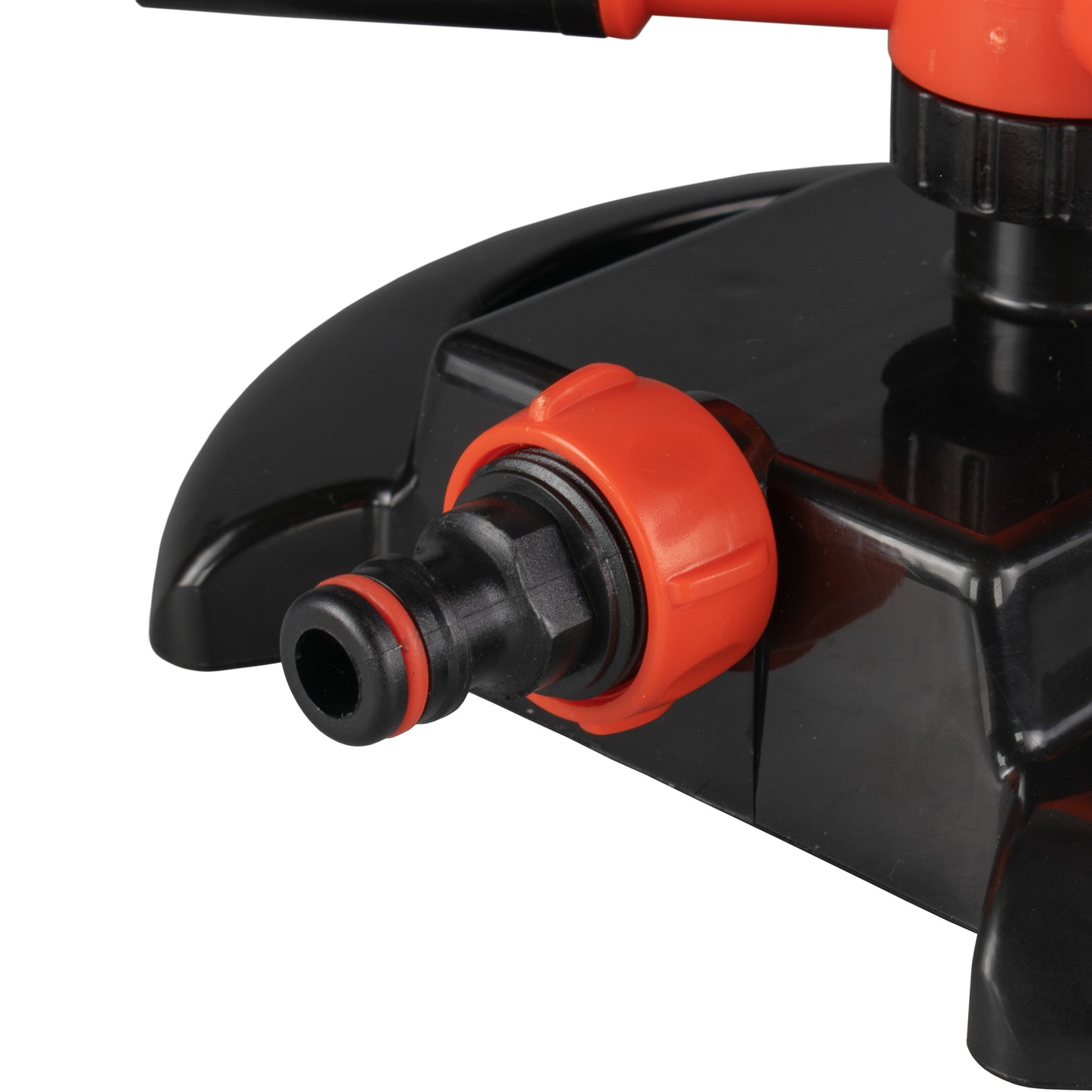Cost Wise Lawn Sprinkler with 3 Adjustable Rotating Arms, Black/Orange