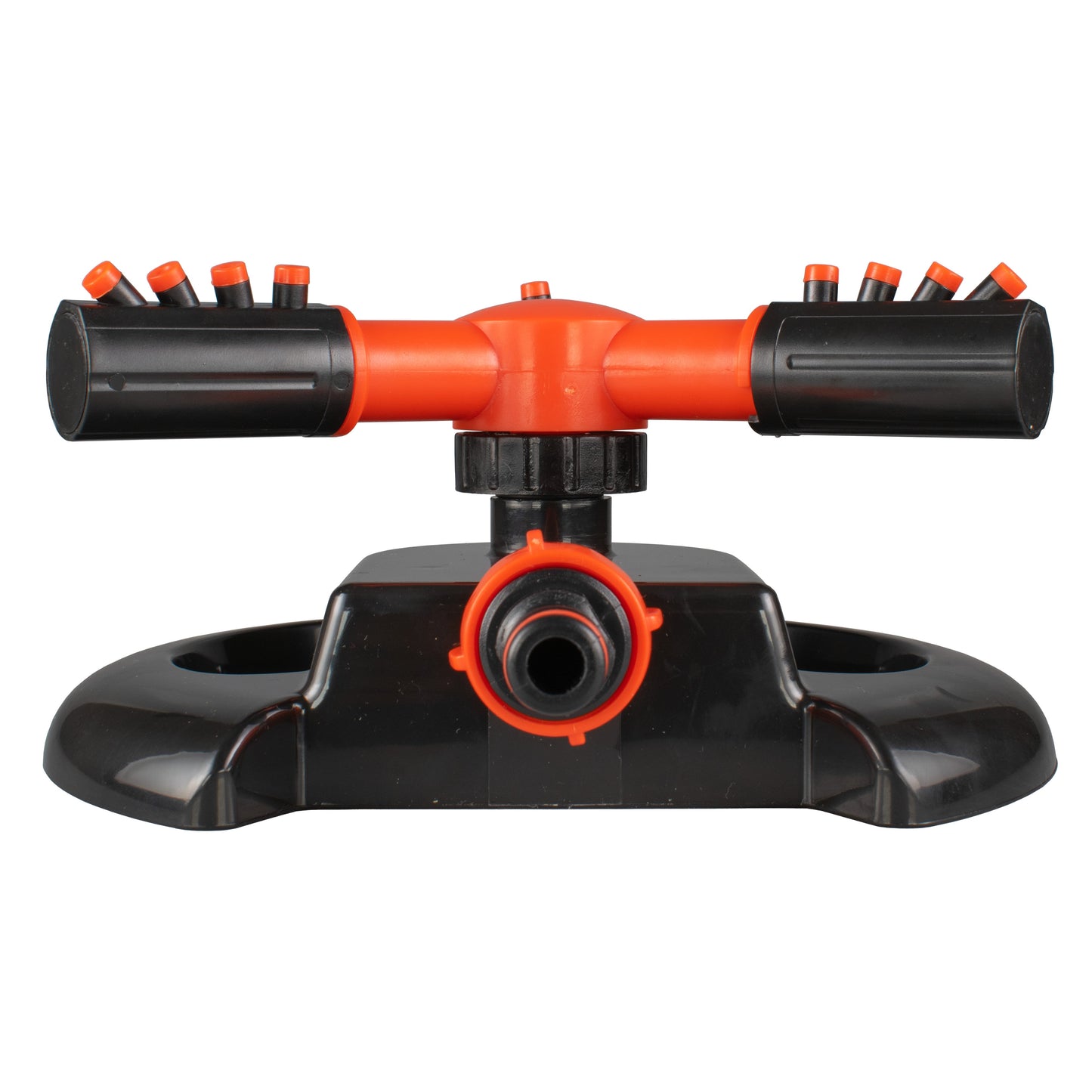 Cost Wise Lawn Sprinkler with 3 Adjustable Rotating Arms, Black/Orange