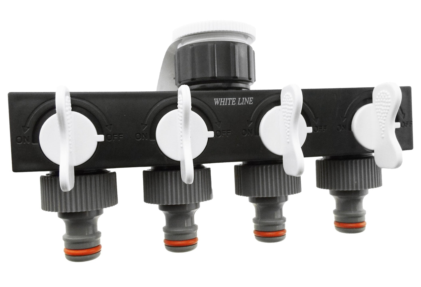 4-Way WL Water Splitter with Valves