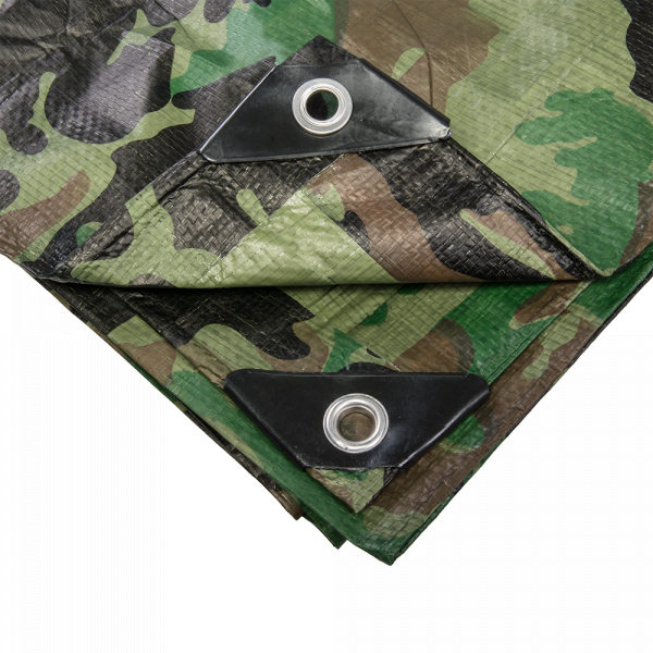 1.5m × 3m Camouflage Tarp – M-Grade by BRADAS
