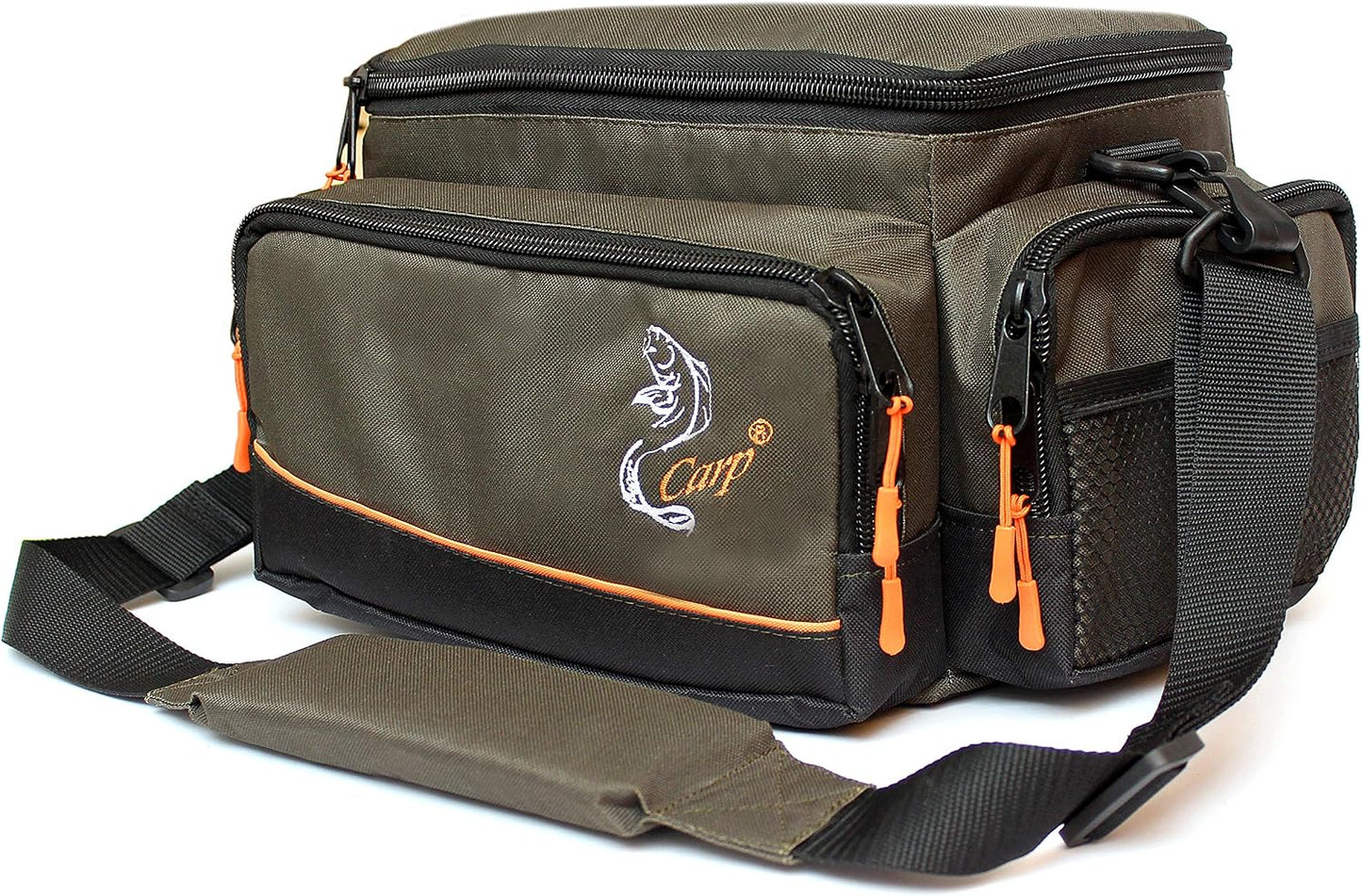 Fishing Tackle Bag Large Waterproof Carryall Carp Feeder Lure Storage - 600D