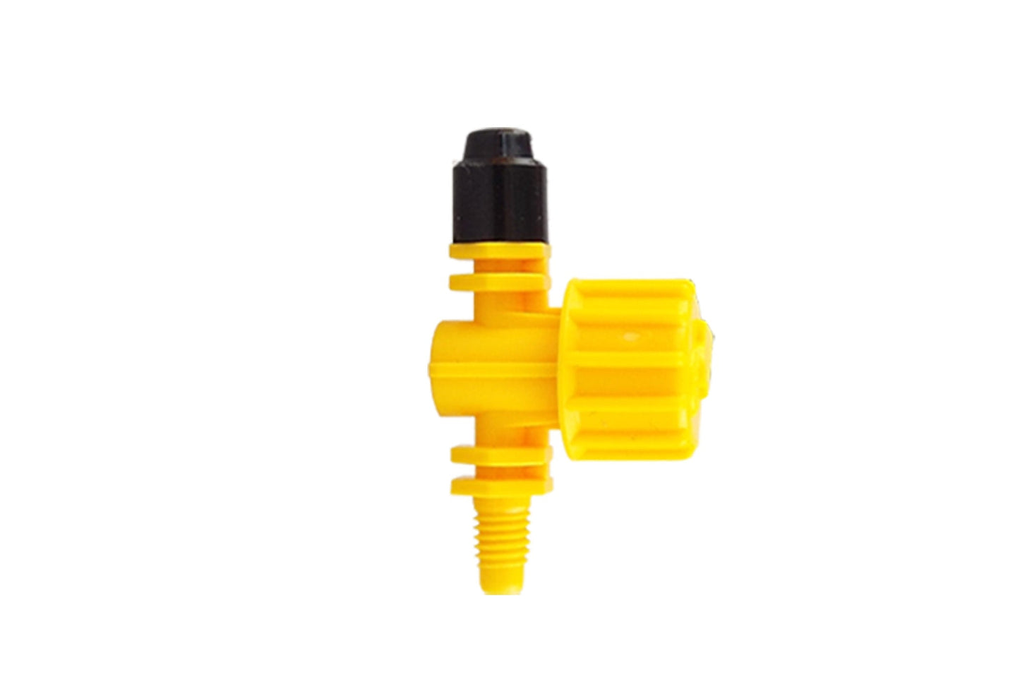 Antelco Vari-Jet™ 90° Adjustable Irrigation Nozzle – Black Cap, Yellow Base