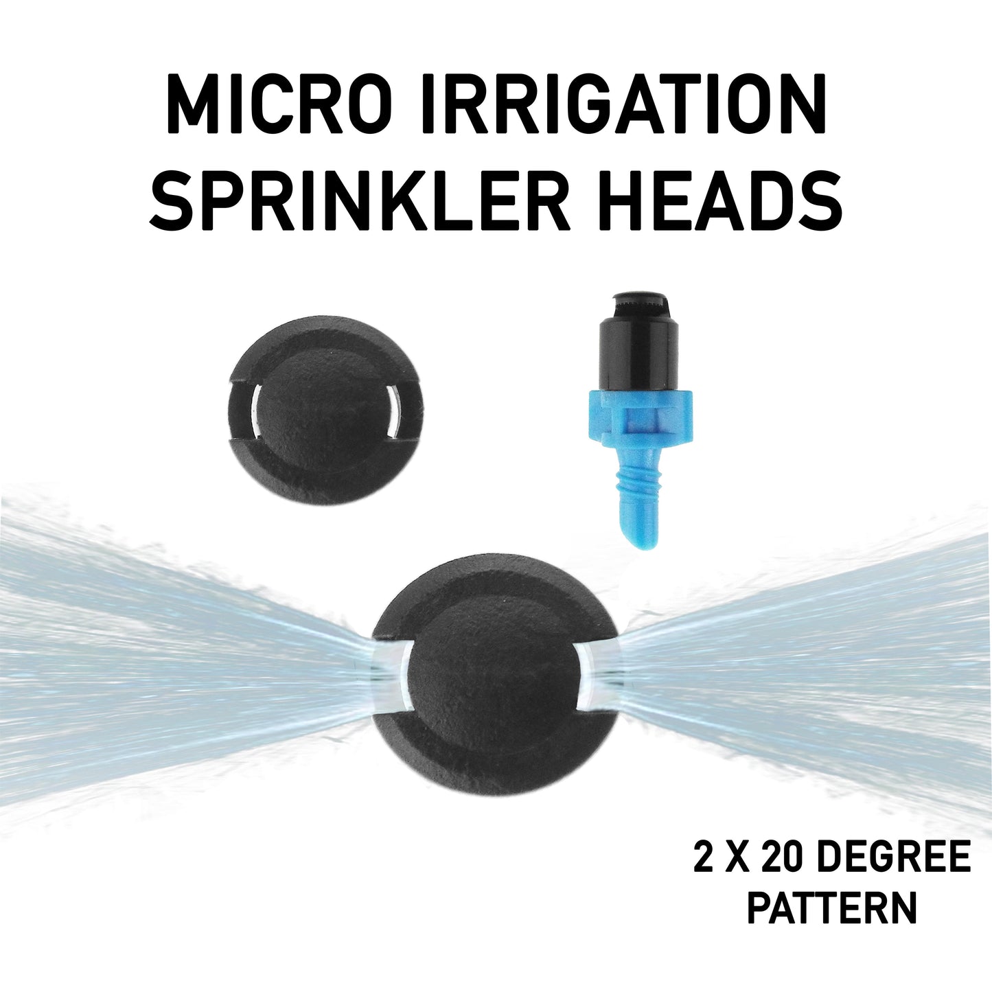 Antelco Winged 2x20° Micro Strip Spray Jet, Supplied Pre-Assembled