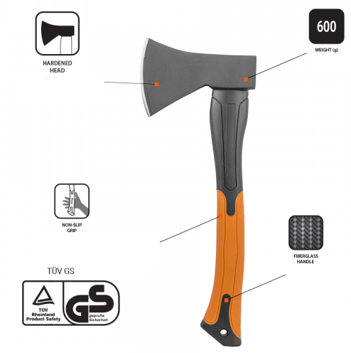 600g Fibreglass Universal Axe
