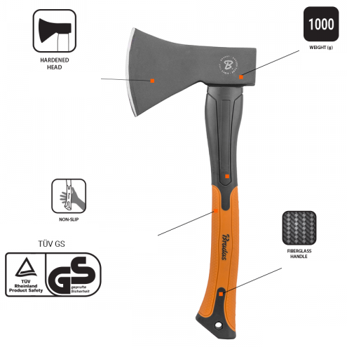 1000g Fibreglass Universal Axe