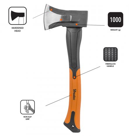 1000g Splitting Fiberglass Axe