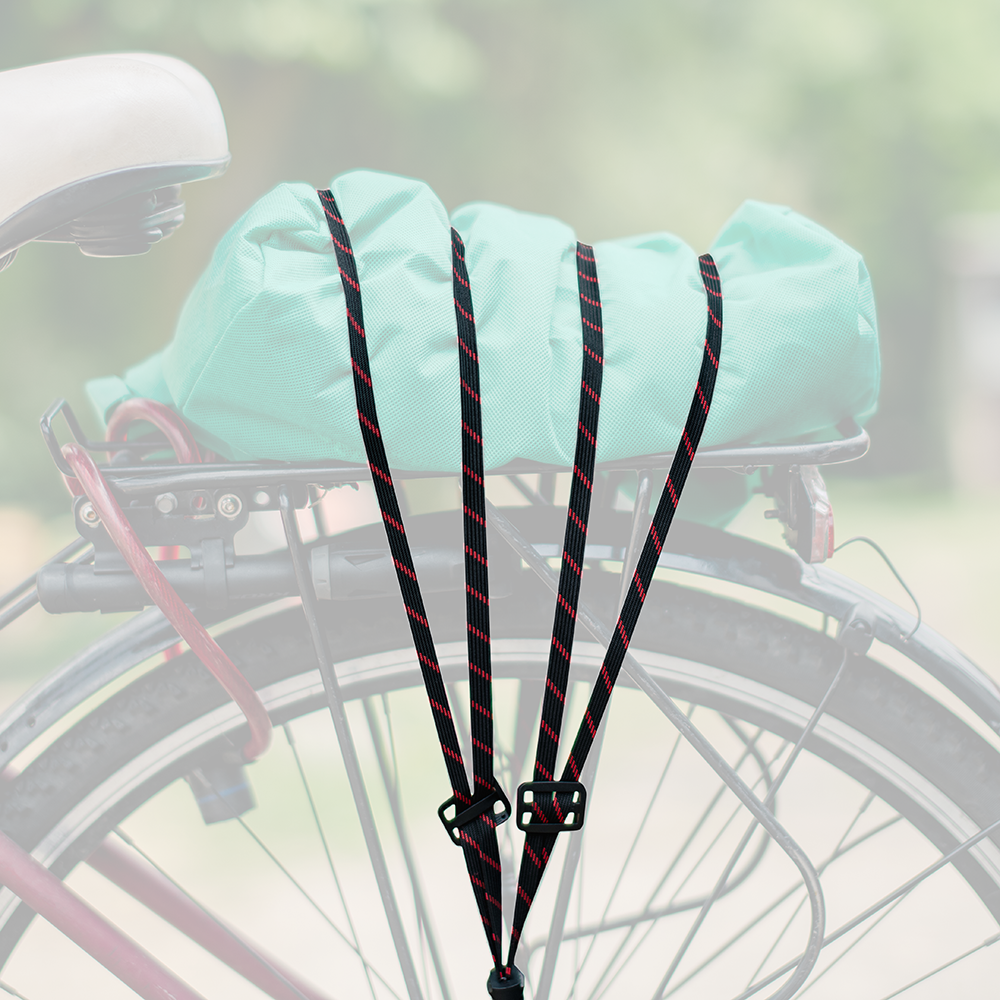 Elastic Spider Bungee Strap with Hooks for Bike Rack – Black