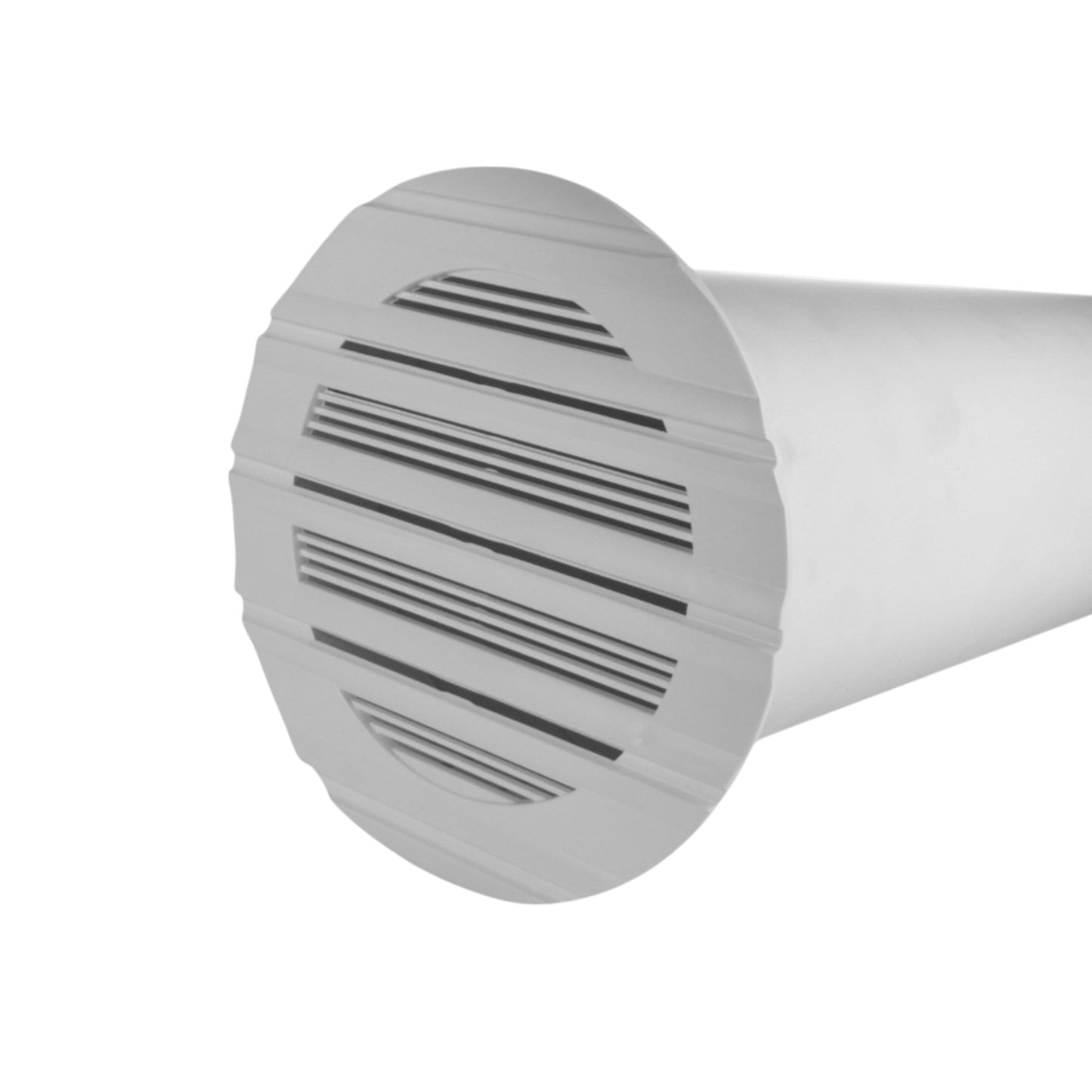 Round Through-Wall Ventilation Set with Bella Interior Grille and Graphite External Vent