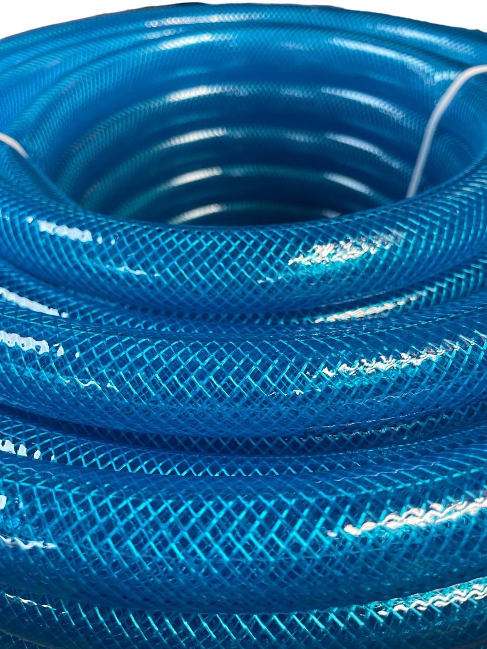 Blue Transparent Braided Fuel Hose PVC 19mm x 2.1mm