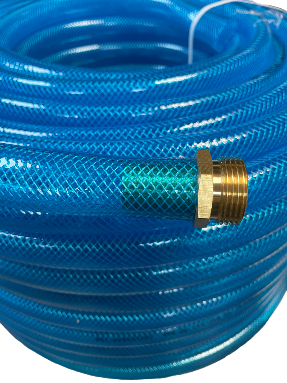 Blue Transparent Braided Fuel Hose PVC 19mm x 2.1mm