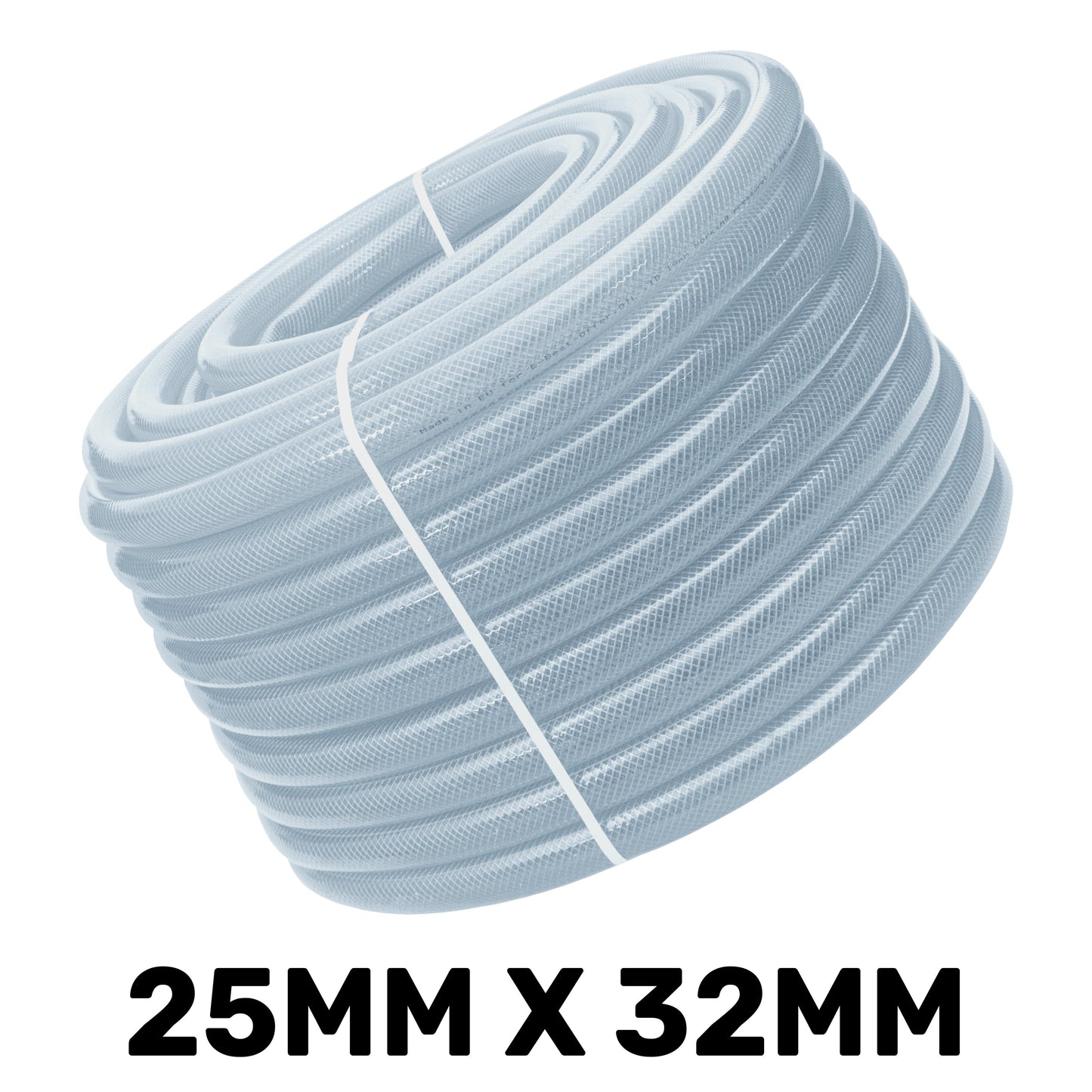 Reinforced Transparent PVC Hose – 25 mm × 3.5 mm