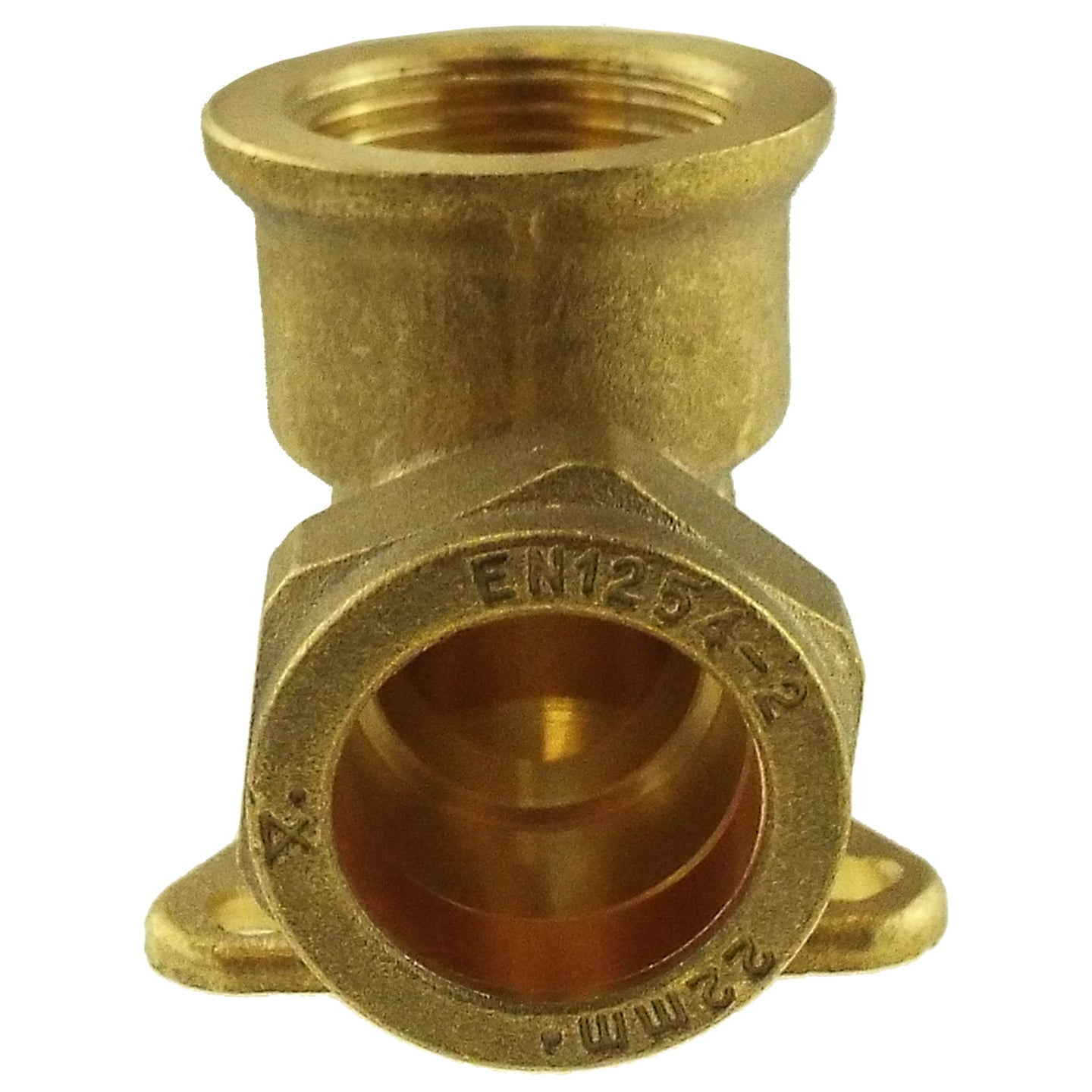 22mm Brass Wall Flange Kit with Brass Quick-Release Tap
