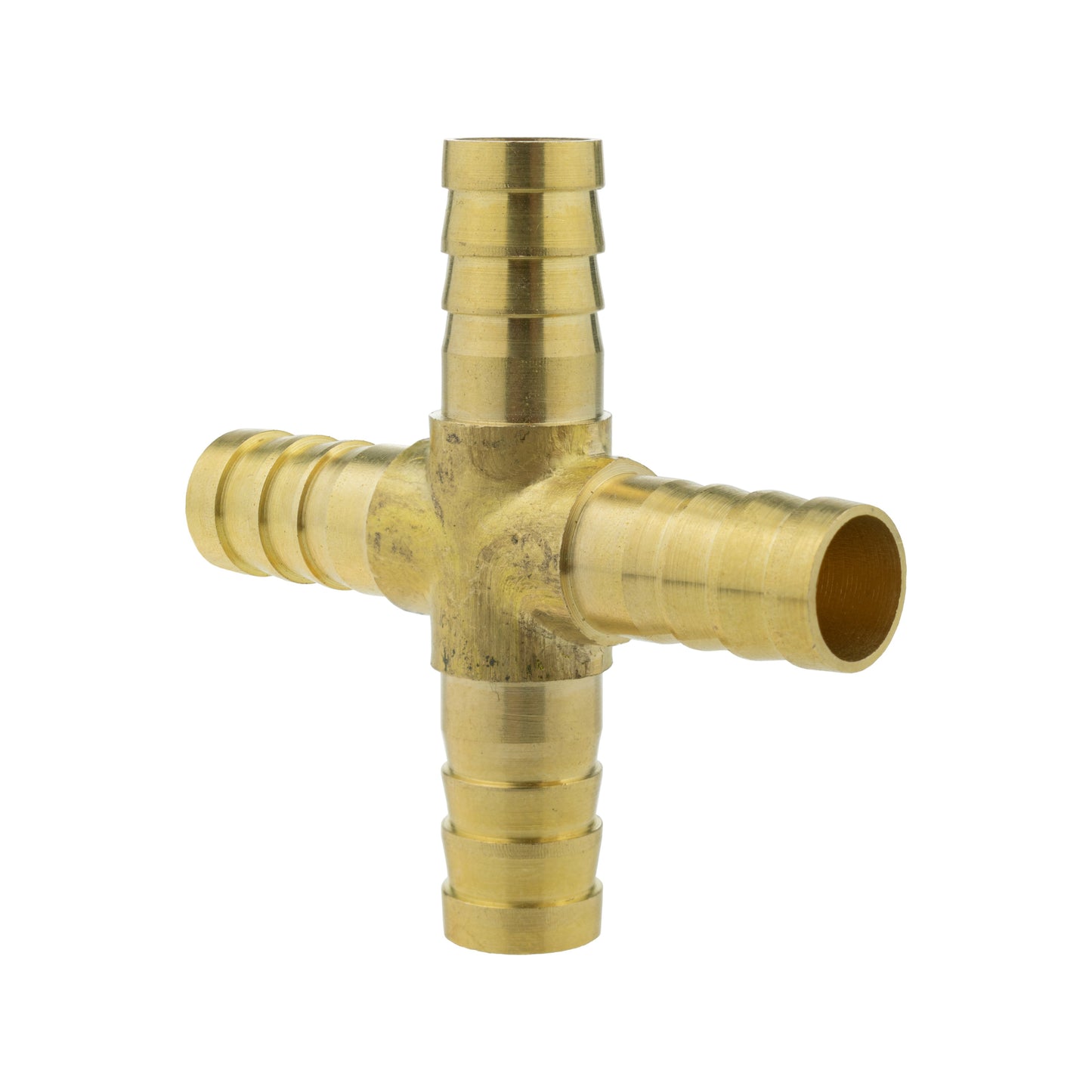 Brass 10mm Cross Connector