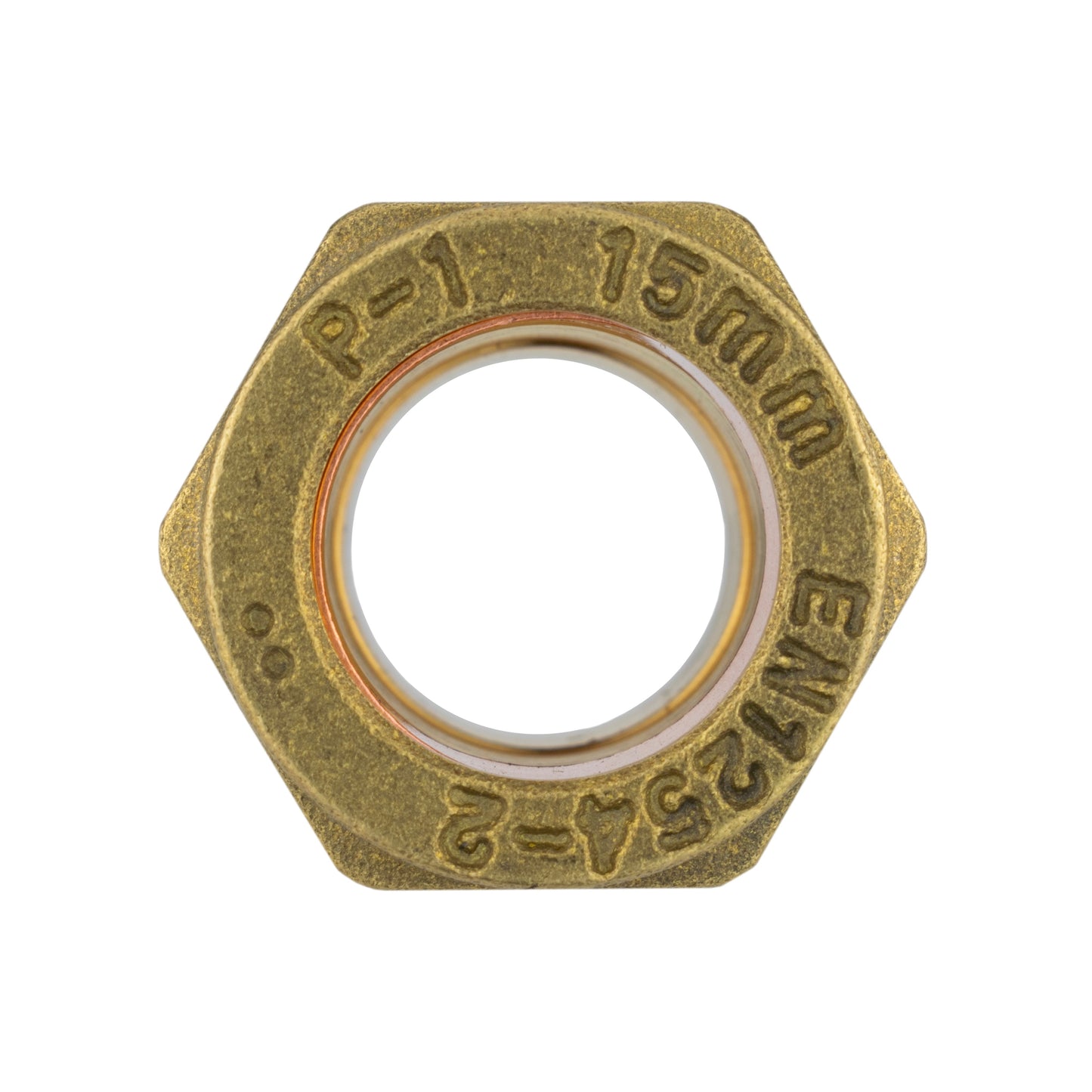 Brass Compression Straight Fitting 15mm x 1/2" BSP Male