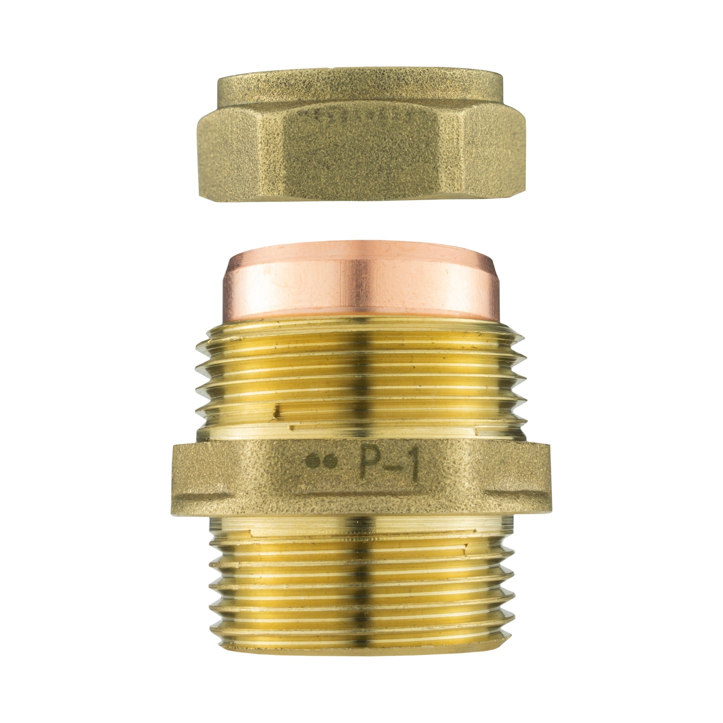 Brass Compression Straight Fitting 22mm x 3/4" BSP Male