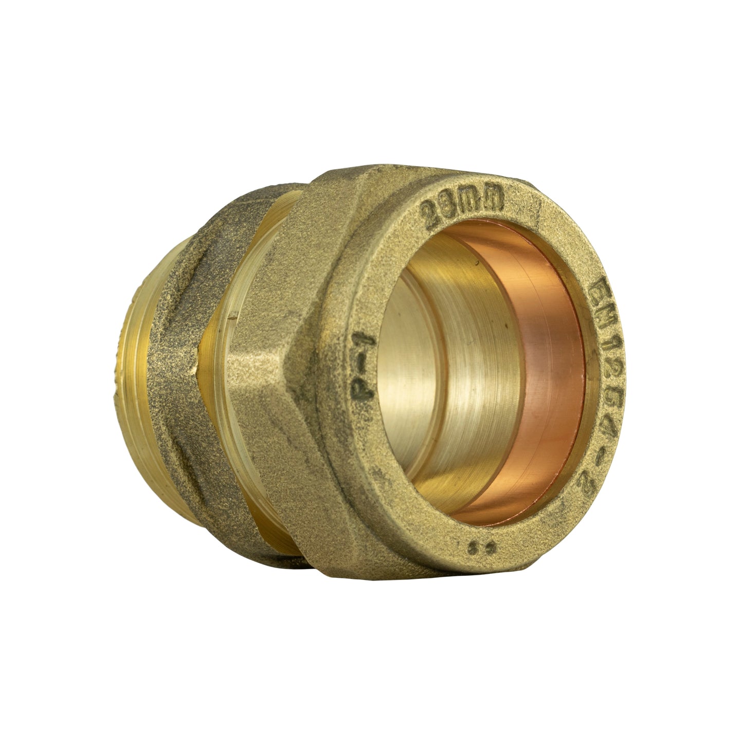 Brass Compression Straight Fitting 28mm x 1" BSP Male