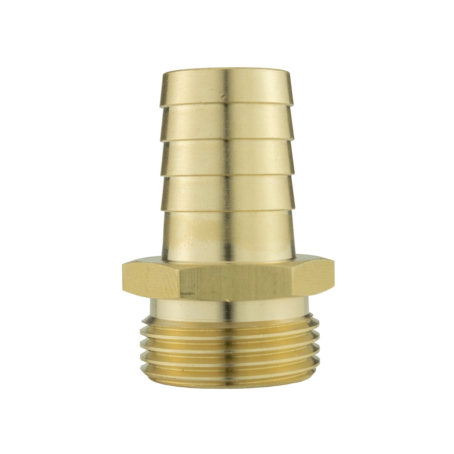 25mm MDPE Wall Flange Set with 19mm Brass Barb Fitting