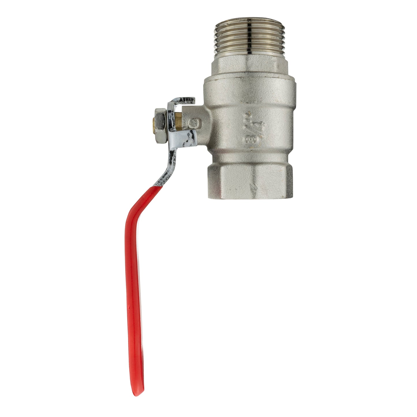 25mm MDPE Wall Flange Set with Lever Valve and Male Quick-Connect Adapter