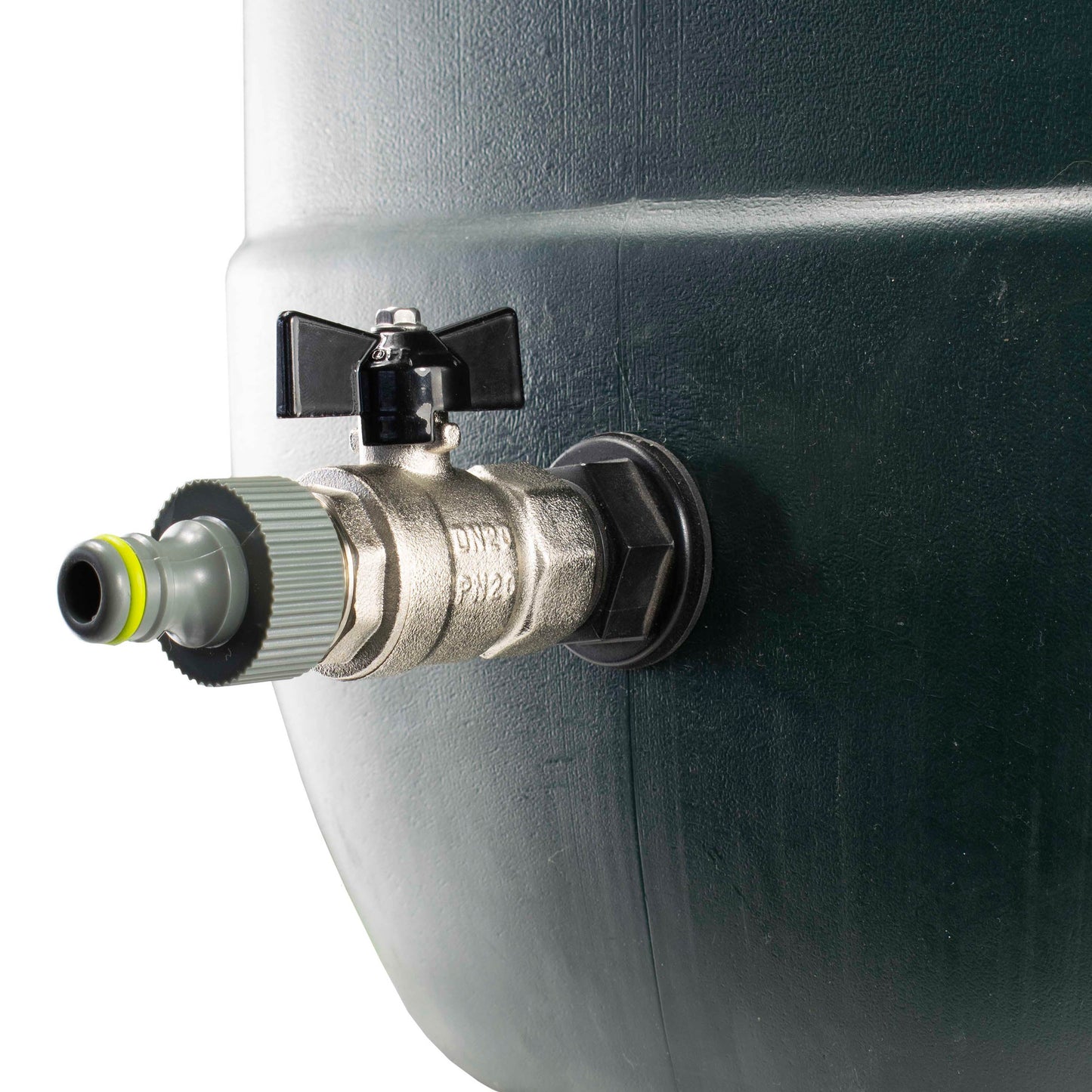 3/4’’ BSP Water Butt Tap Set with Durable Metal Valve and Quick-Fit Connector