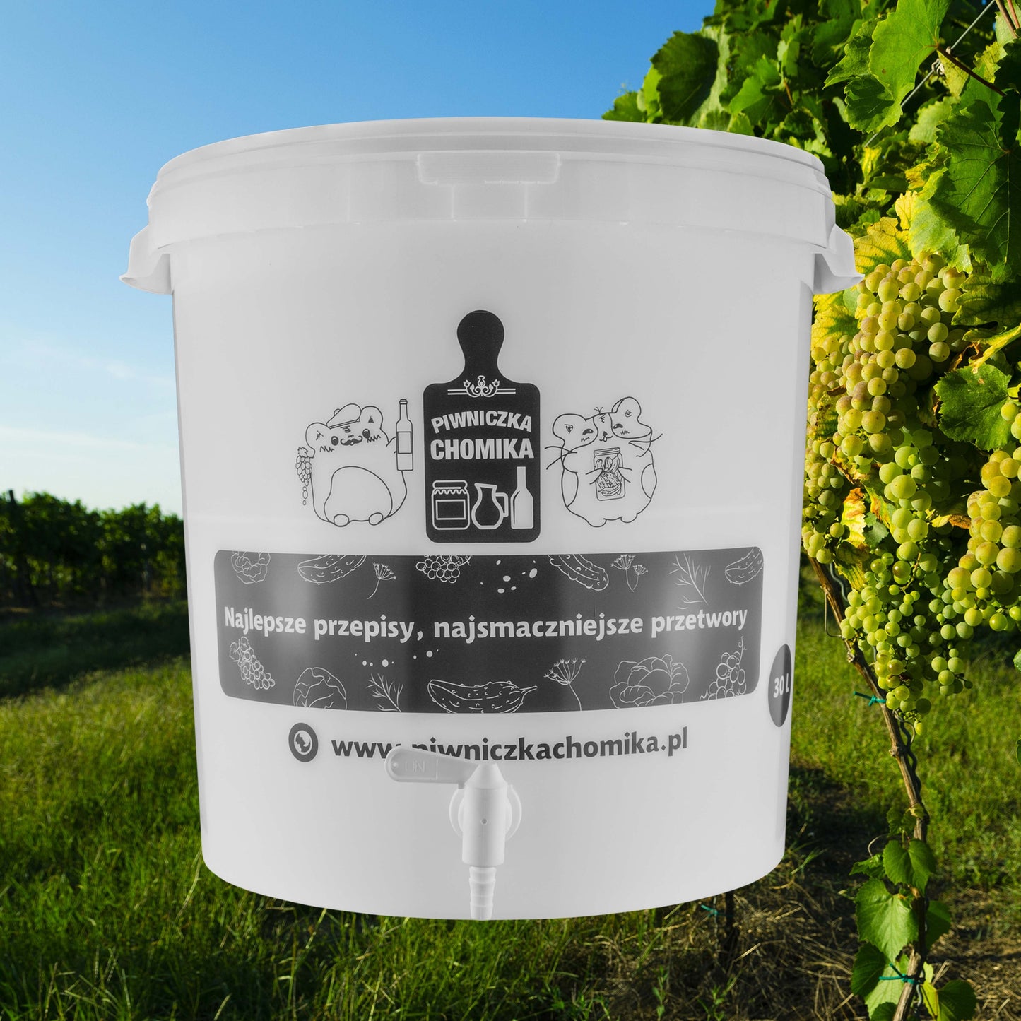 30L Homebrew Fermentation Bucket with Tap