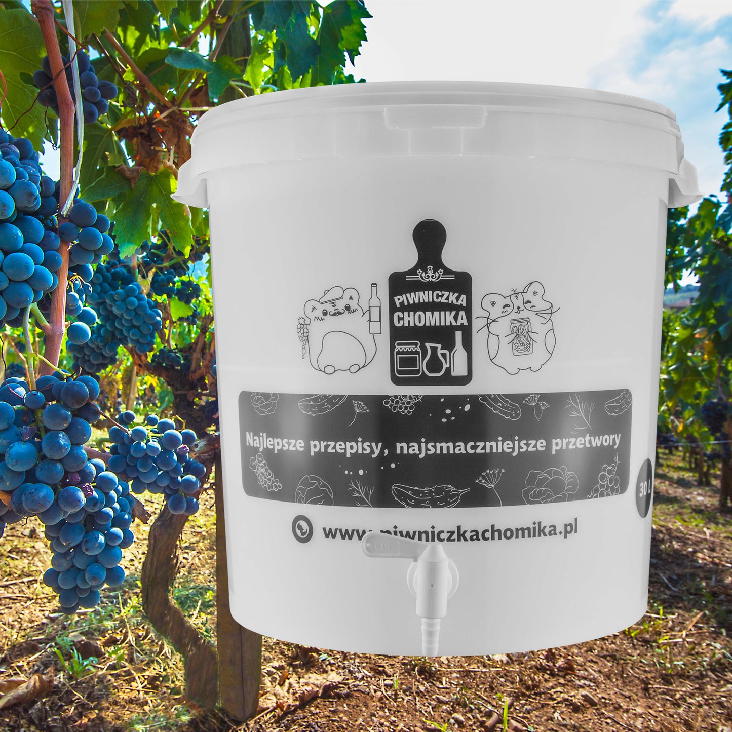 30L Homebrew Fermentation Bucket with Tap