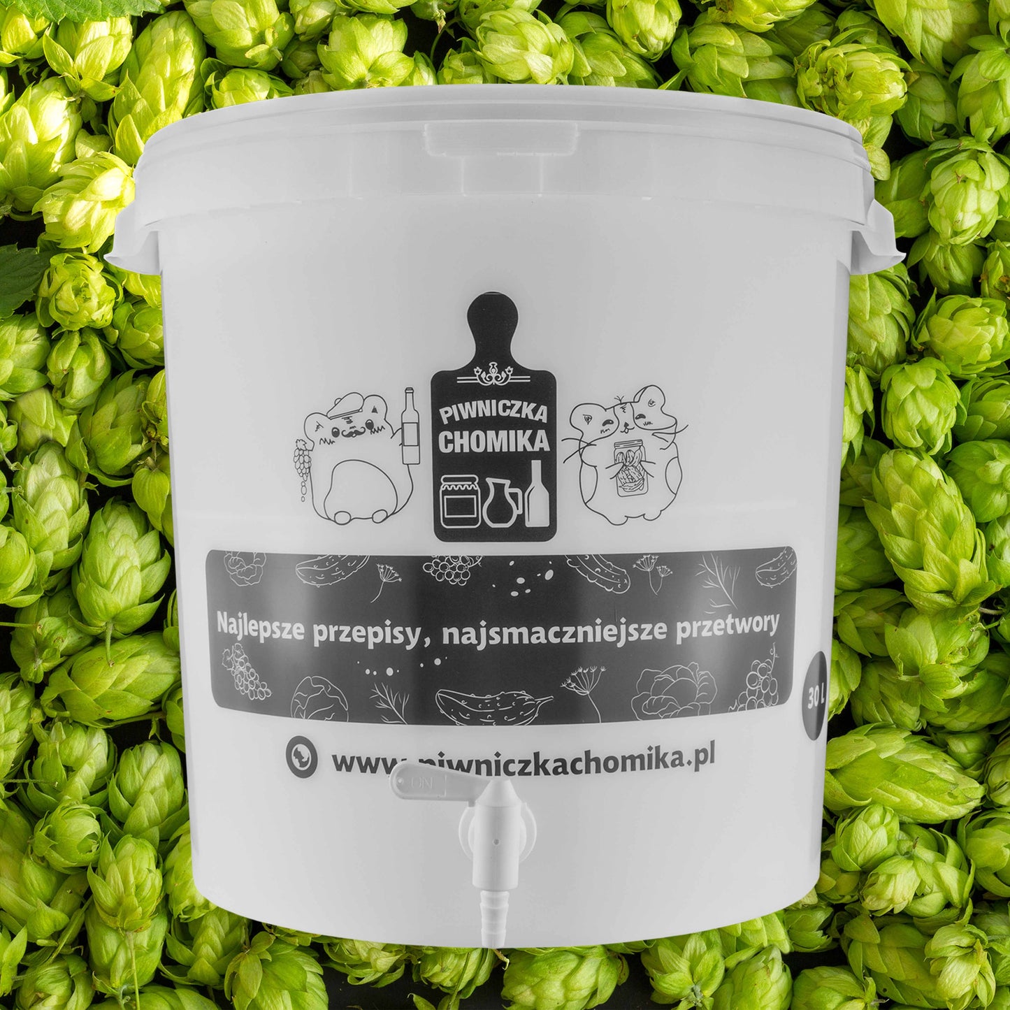 30L Homebrew Fermentation Bucket with Tap