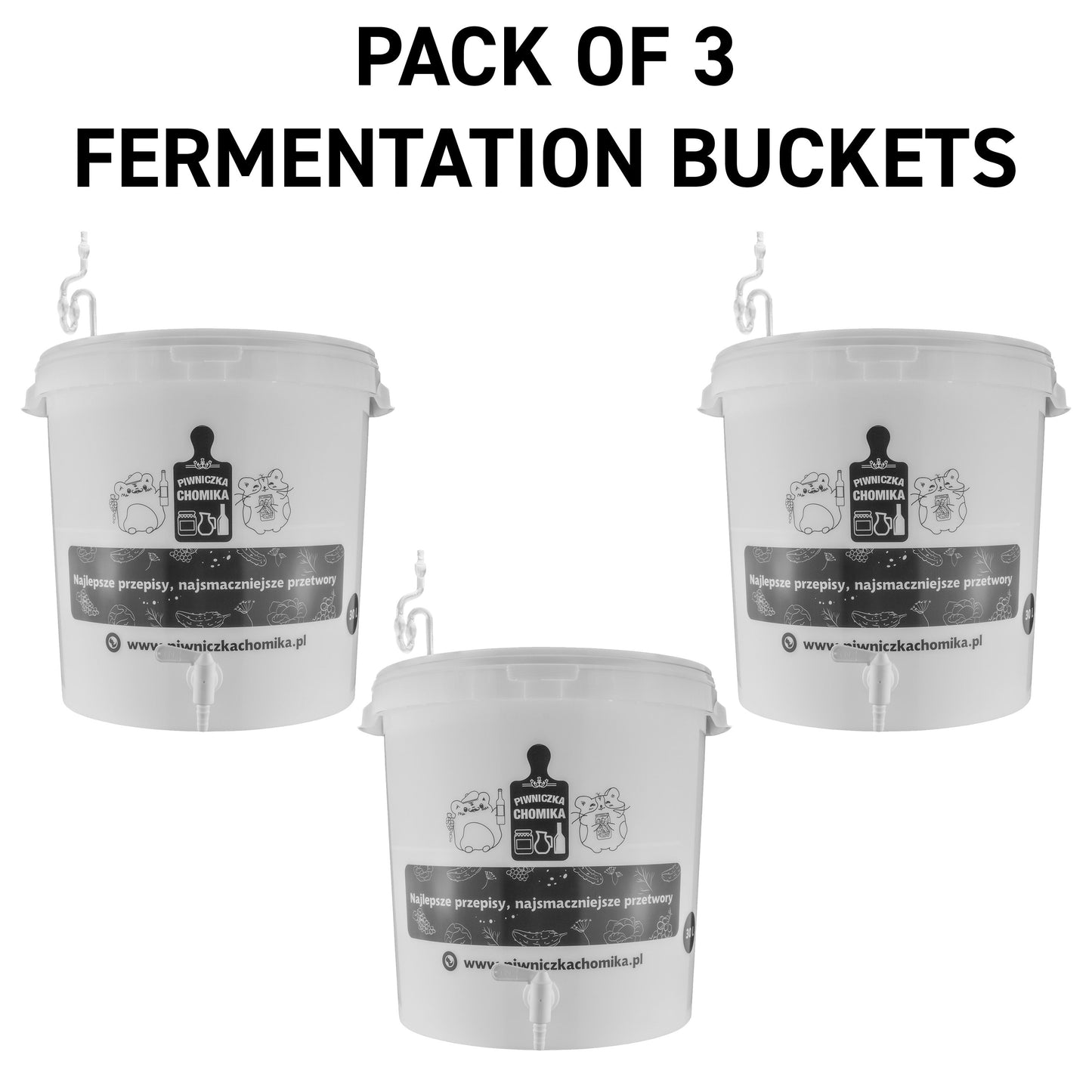 30L Homebrew Fermentation Bucket with Tap