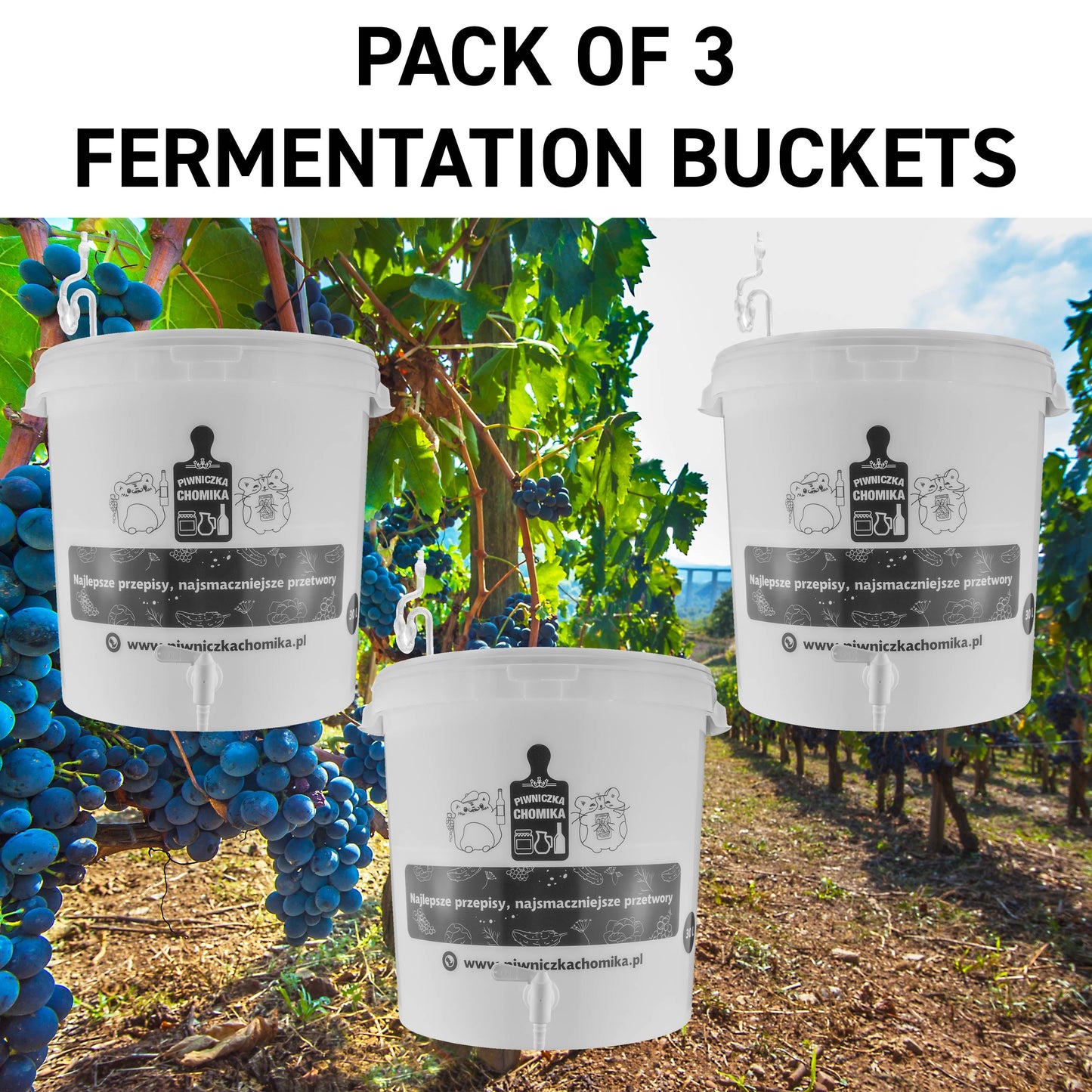 30L Homebrew Fermentation Bucket with Tap