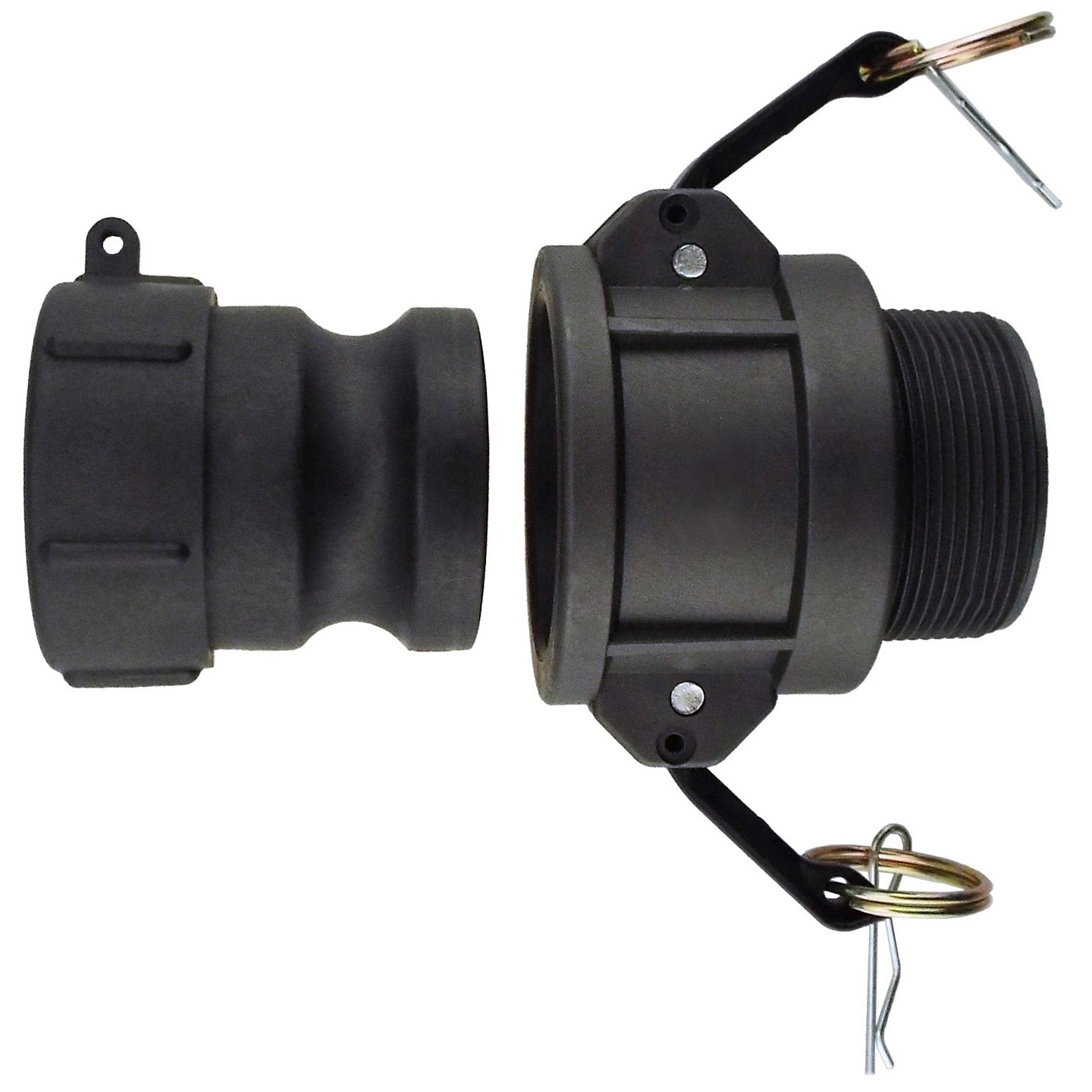 IBC 2” S60X6 Adapter with 1” Male Camlock and Type B Coupling