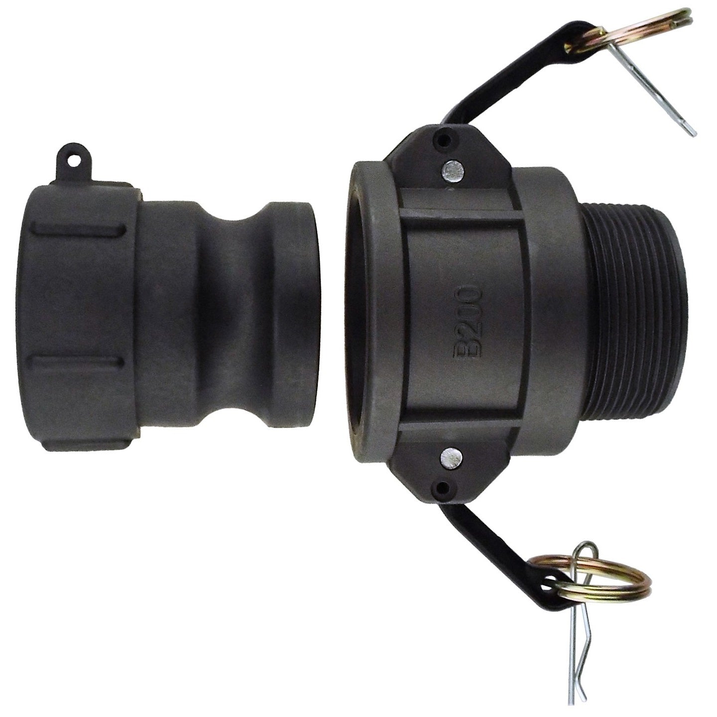 IBC 2" S60X6 Adapter with 2" Male Camlock and 2" Type B Coupling